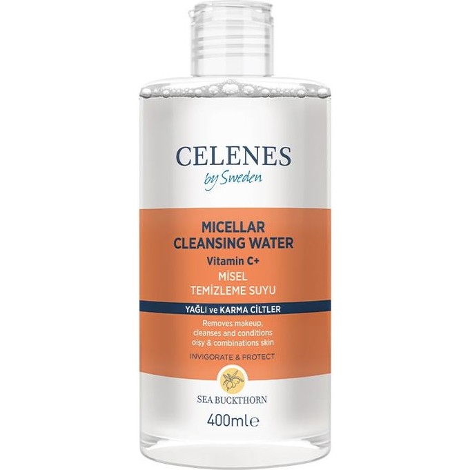 Celenes By Sweden Sea Buckthorn Misel Temizleme Suyu Yağlı ve Karma Ciltler 400 ml Diğer Fiyatı