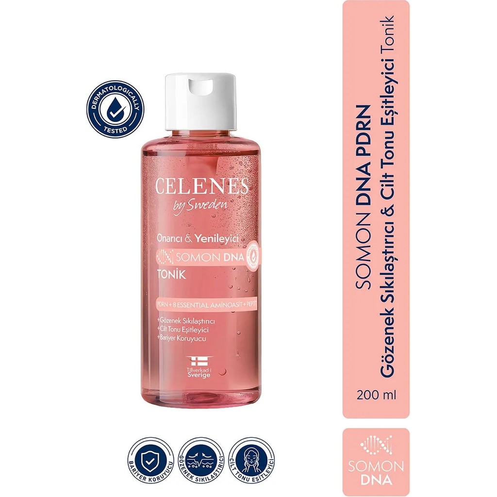 Celenes By Sweden Somon DNA PDRN Gözenek Sıkılaştırıcı & Cilt Tonu Eşitleyici Tonik, 200 ml Diğer Fiyatı
