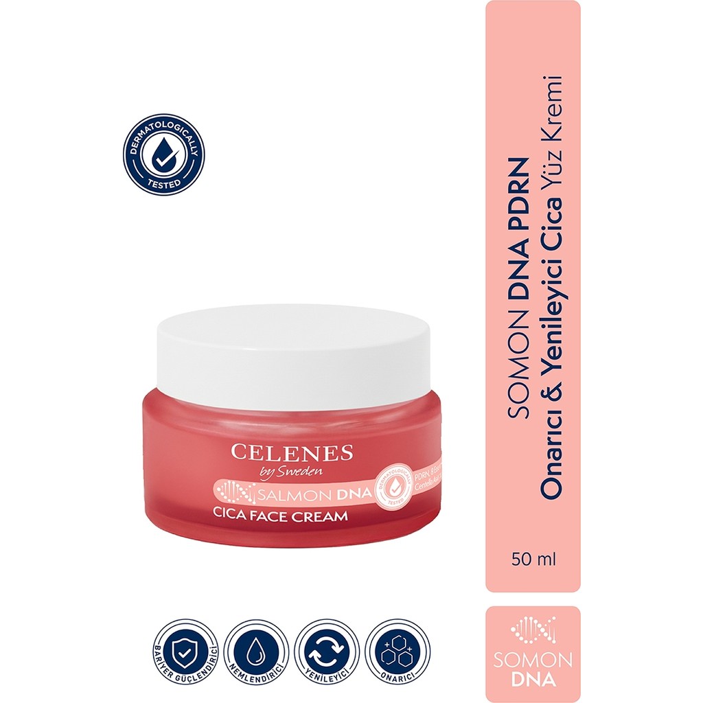 Celenes By Sweden Somon DNA PDRN Onarıcı & Yenileyici Cica Yüz Kremi, 50 ml Diğer Fiyatı