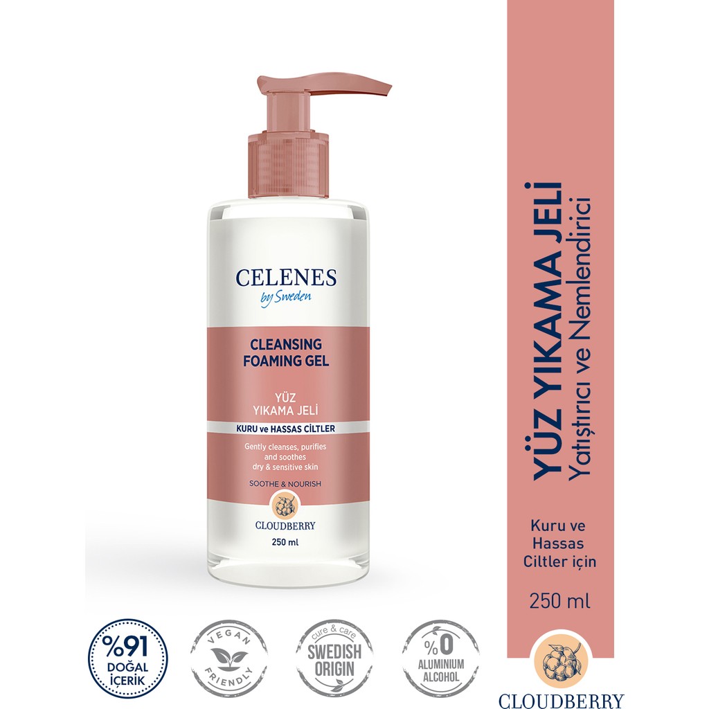 Celenes Cloudberry Temİzleme Jelı 250ml Kuru Hassas Cilt Temizleme ve Peeling Fiyatı