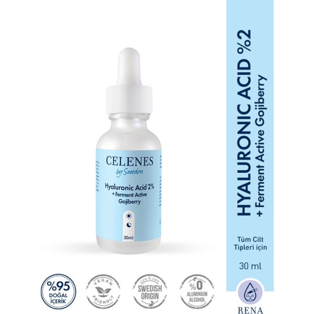 Celenes Hyaluronic Acid 2% +Ferment Active Gojiberry Yüz Serumu Anti-Aging / Yaşlanma Karşıtı Fiyatı