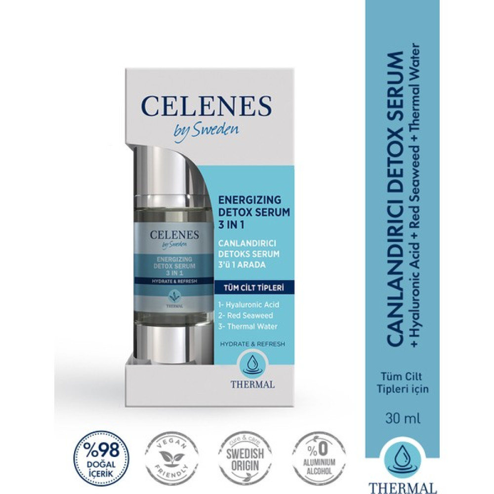 Celenes Thermal 3'ü 1 Arada Canlandırıcı Detox Serum 30 ML Anti-Aging / Yaşlanma Karşıtı Fiyatı