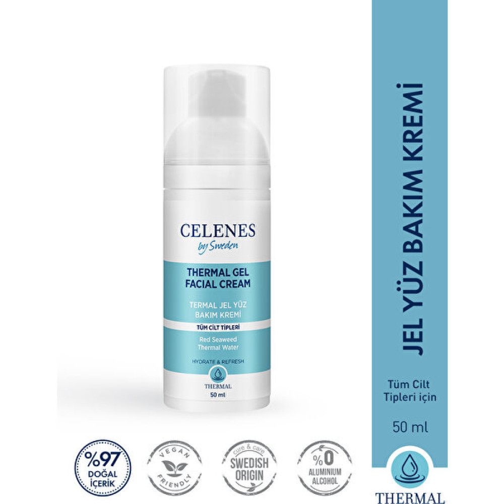 Celenes Thermal Jel Nemlendirici Yüz Bakım Kremi 50 ml Nemlendiriciler Fiyatı