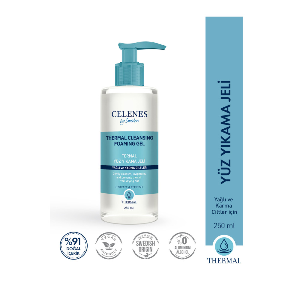 Celenes Thermal Yağlı/Karma 250 ml Temizleme Jeli Cilt Temizleme ve Peeling Fiyatı