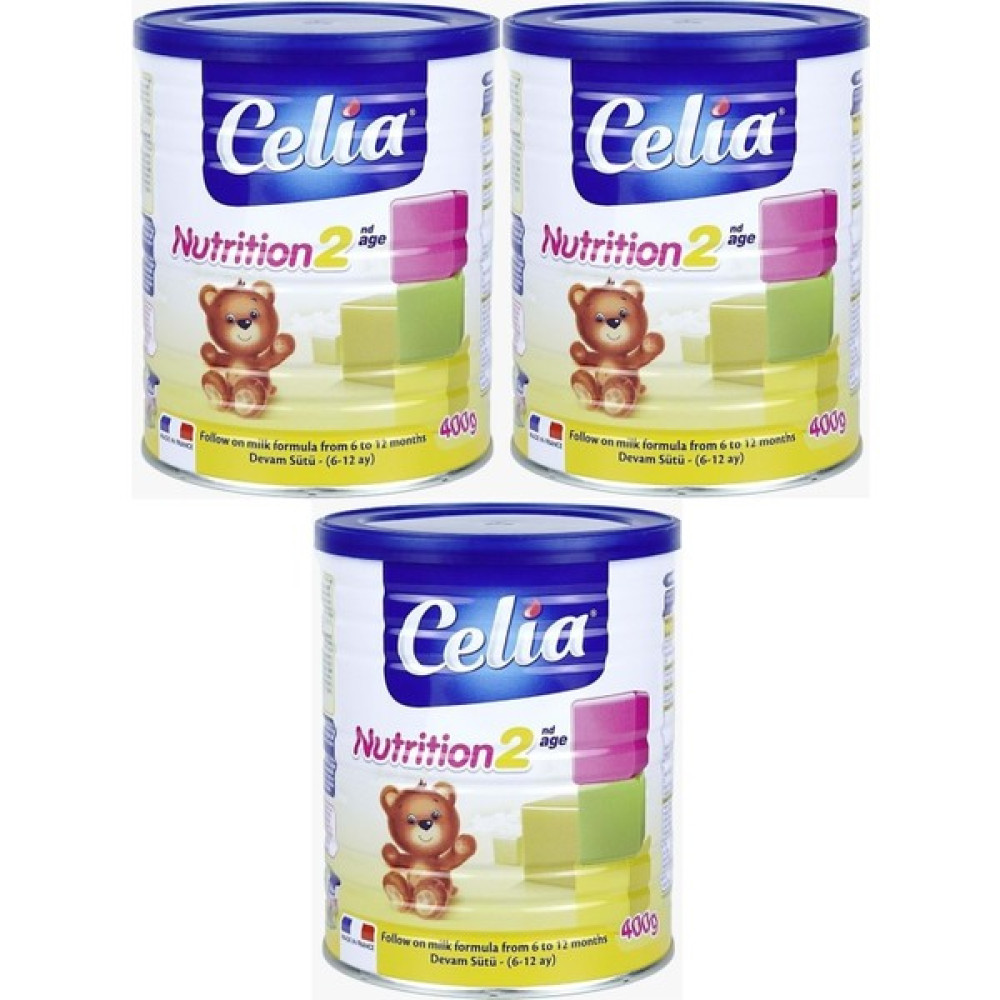 Celia Nutrition Mama No: 2 400 gr 3 Adet - Hediyesiz Bebek Mamaları Fiyatı