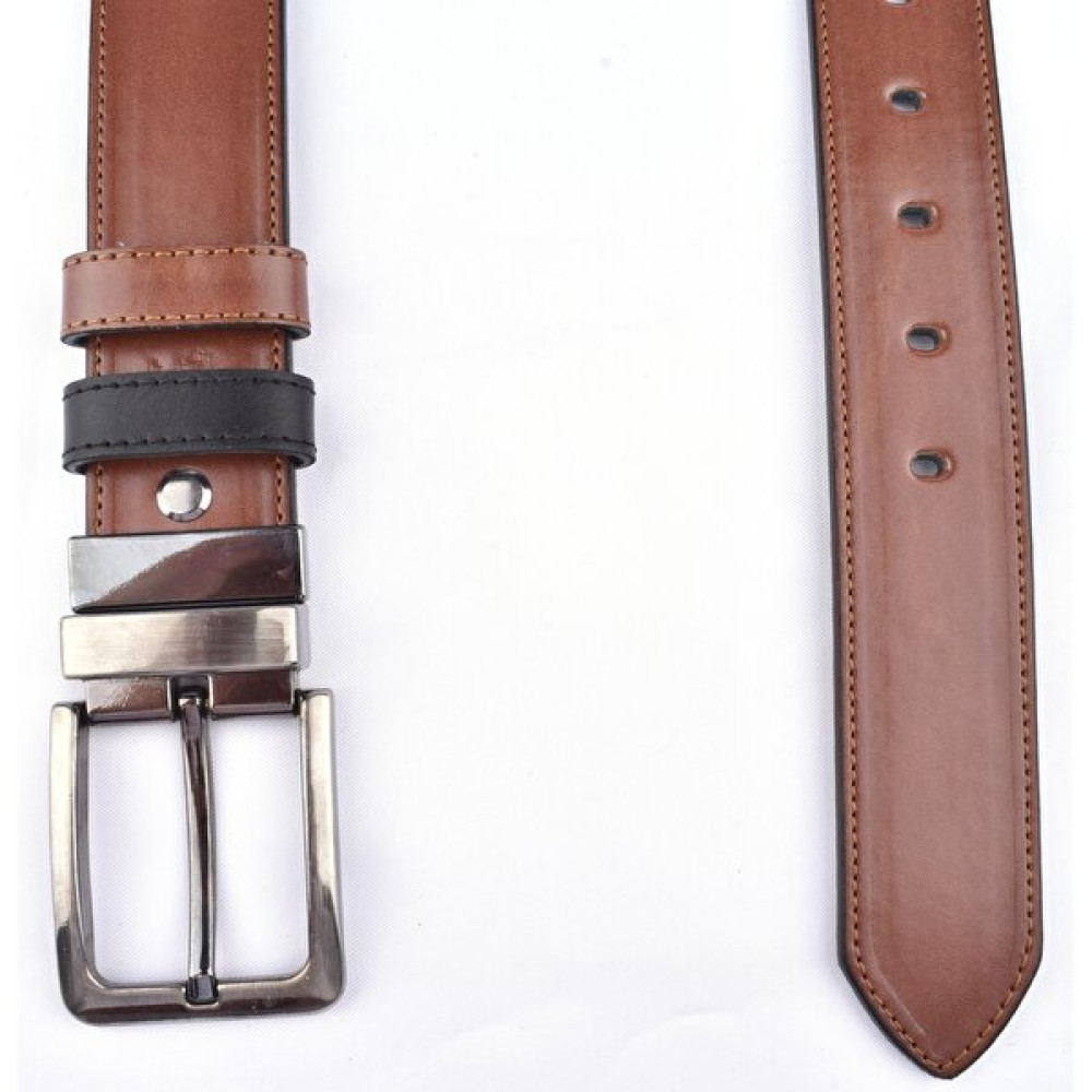 Çelik 3060- 4 cm Çift Taraflı Suni Deri KEMER/TABA-SİYAH/125 Erkek Kemeri Fiyatı