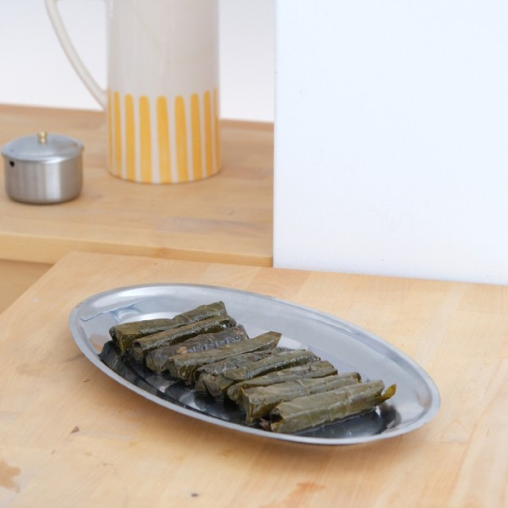 Çelik 33 cm Meze Salata Servis/sunum Tabağı - 33 x 19,5 cm Mutfak Gereçleri Fiyatı