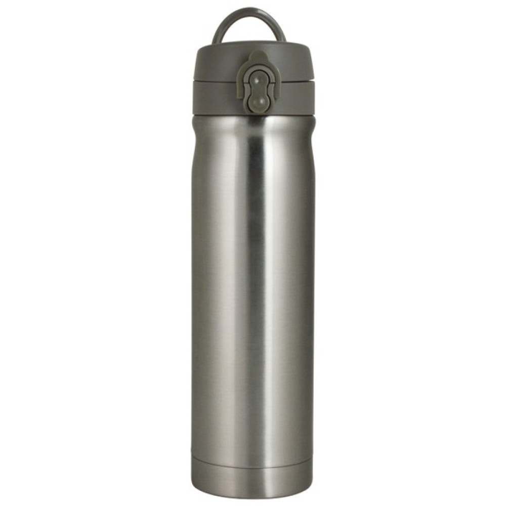 Çelik İçli Matara 500ml Metalik Gri Suluk Fiyatı