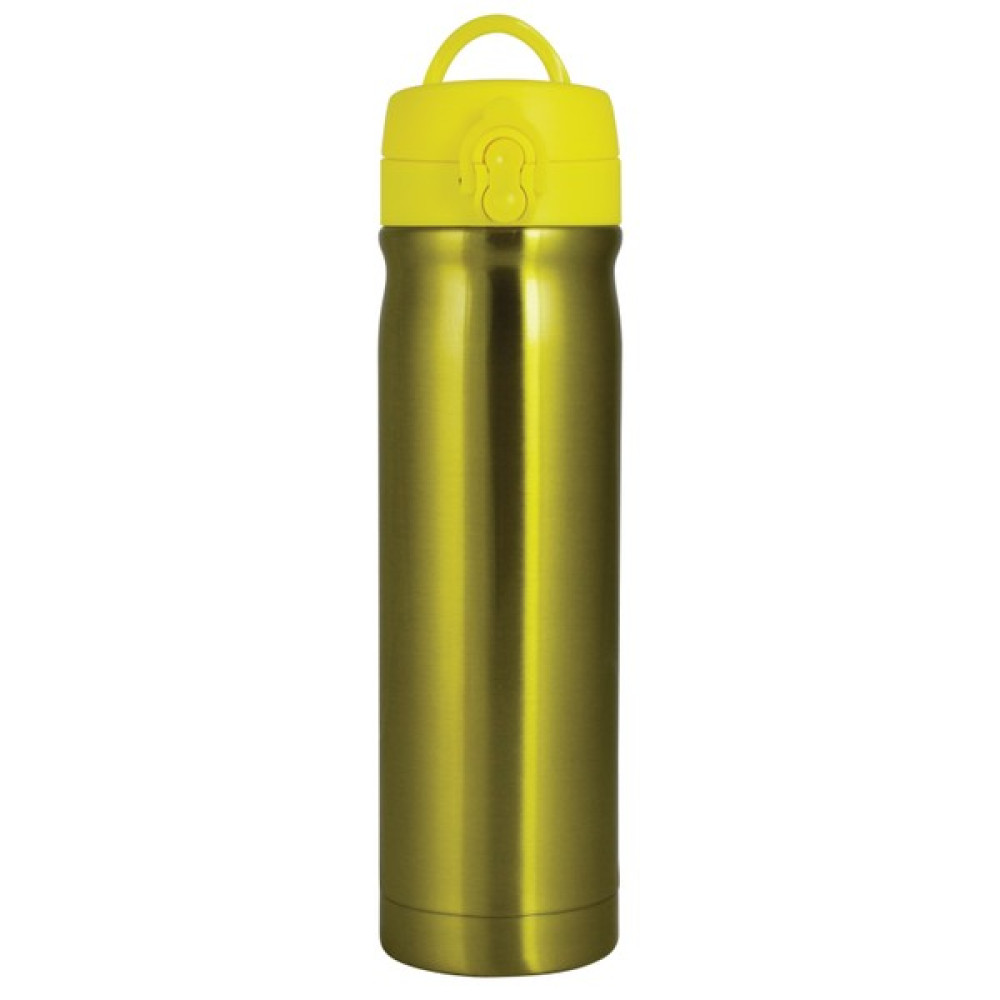 Çelik İçli Matara 500ml Neon Sarı Suluk Fiyatı