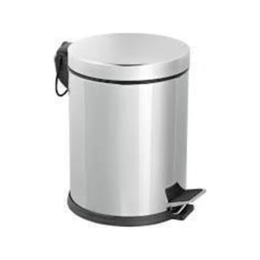 Çelik Metal 12 Litre Pedallı Çöp Kovası Gümüş Çöp Kutusu - Gri Çöp Kovaları Fiyatı