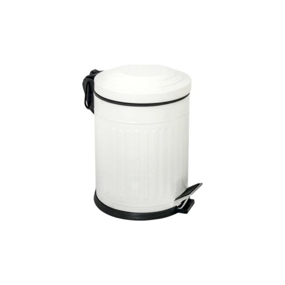 Çelik Metal 3 Litre Pedallı Çöp Kovası Beyaz Çöp Kutusu Çöp Kovaları Fiyatı