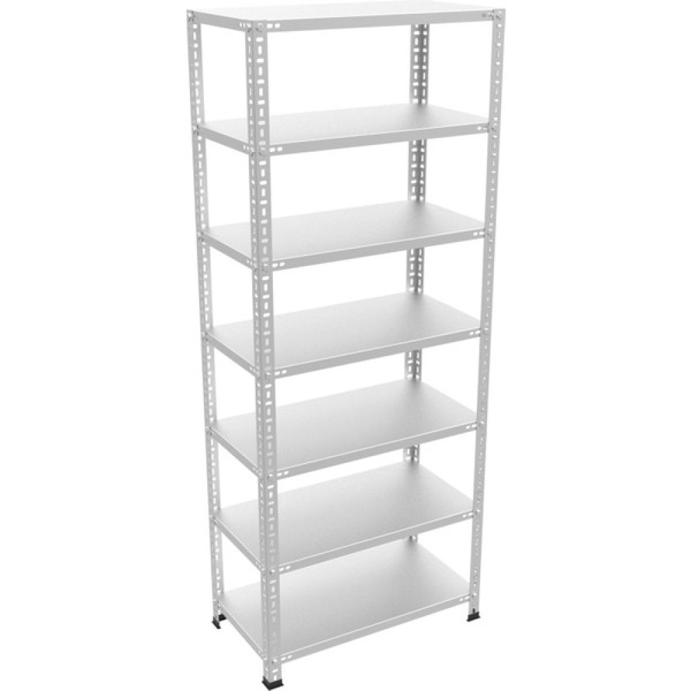 Çelik Raf Burada Çelik Raf Burada 7 Katlı Çelik Galvaniz Arşiv Depo Kiler Rafı DX51 Kalite - Gümüş - 31x60x150 Evrak Dolabı Fiyatı