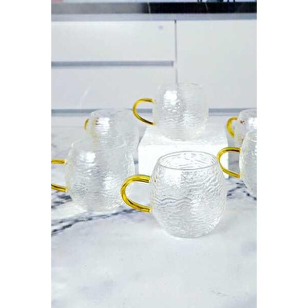 Çelikay Yakut Cam Tük Kahve Fincanı 6 Lı 90 cc 10095 - Şeffaf Fincan / Bardak / Kahve Takımı Fiyatı