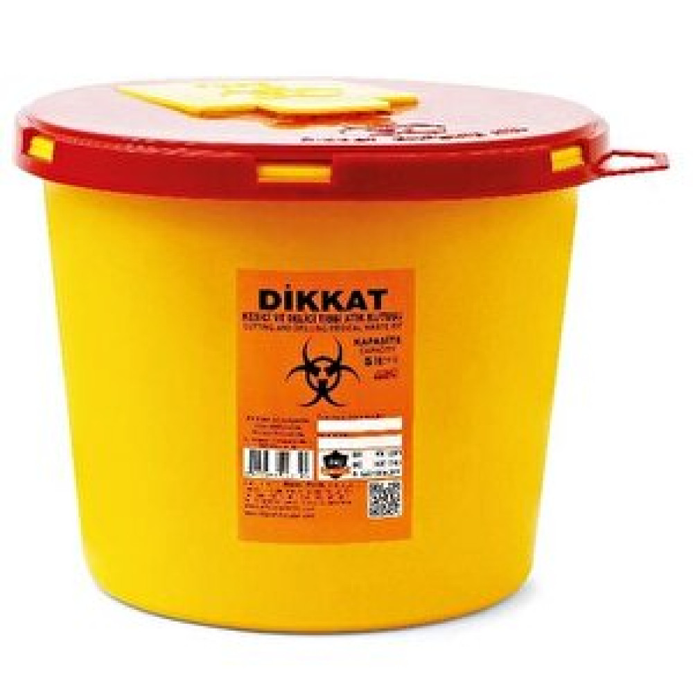 Çelikpençe 10 Adet Enfekte Atık Kutusu 5 Lt. + Tıbbi Atık Torbası 2 Adet Çöp Kovaları Fiyatı