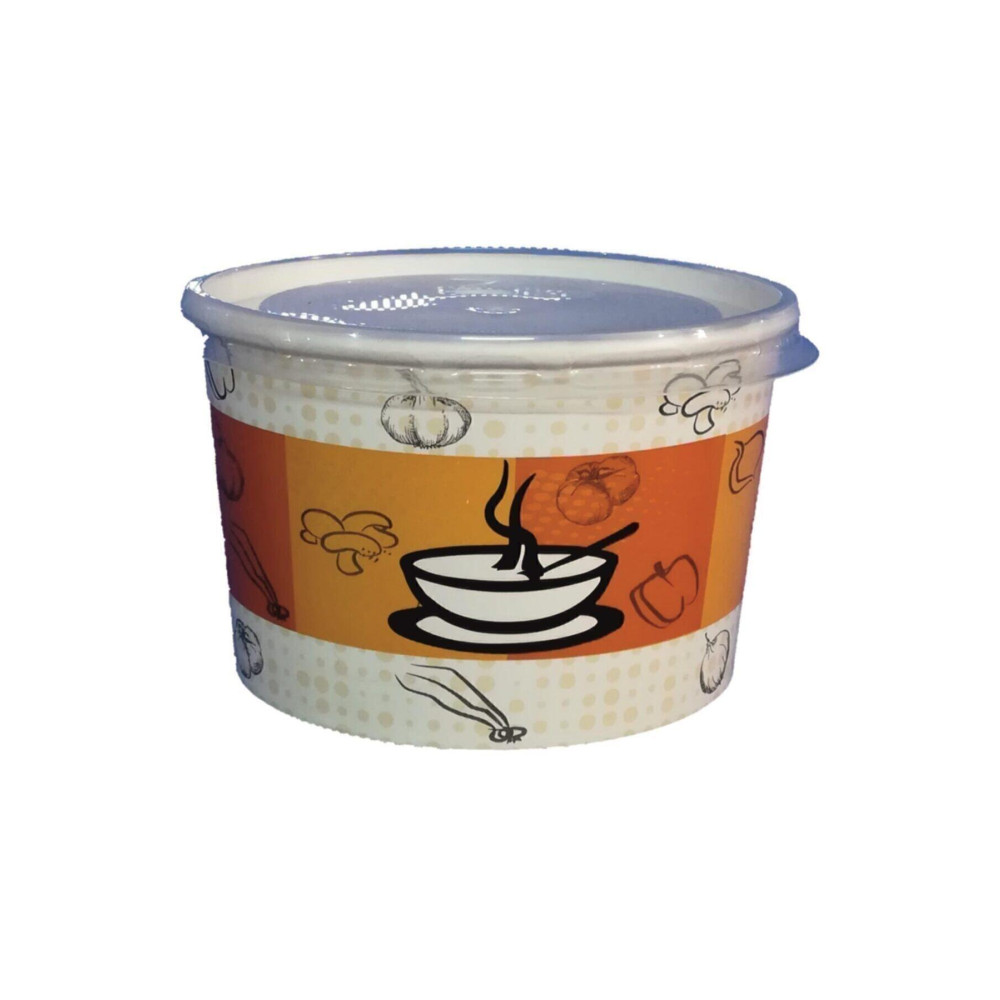 ÇELİKPENÇE 100 Adet Kapaklı Karton Çorba Kasesi 16 Oz. Kase Fiyatı