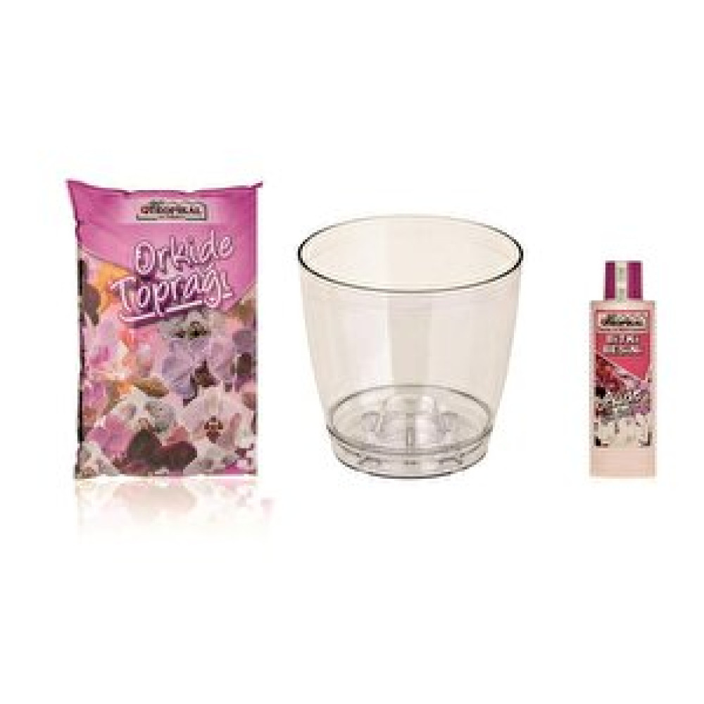 Çelikpençe Orkide Toprağı + Saksısı (2.3l) + Besini 3'lü Set Gübre Fiyatı