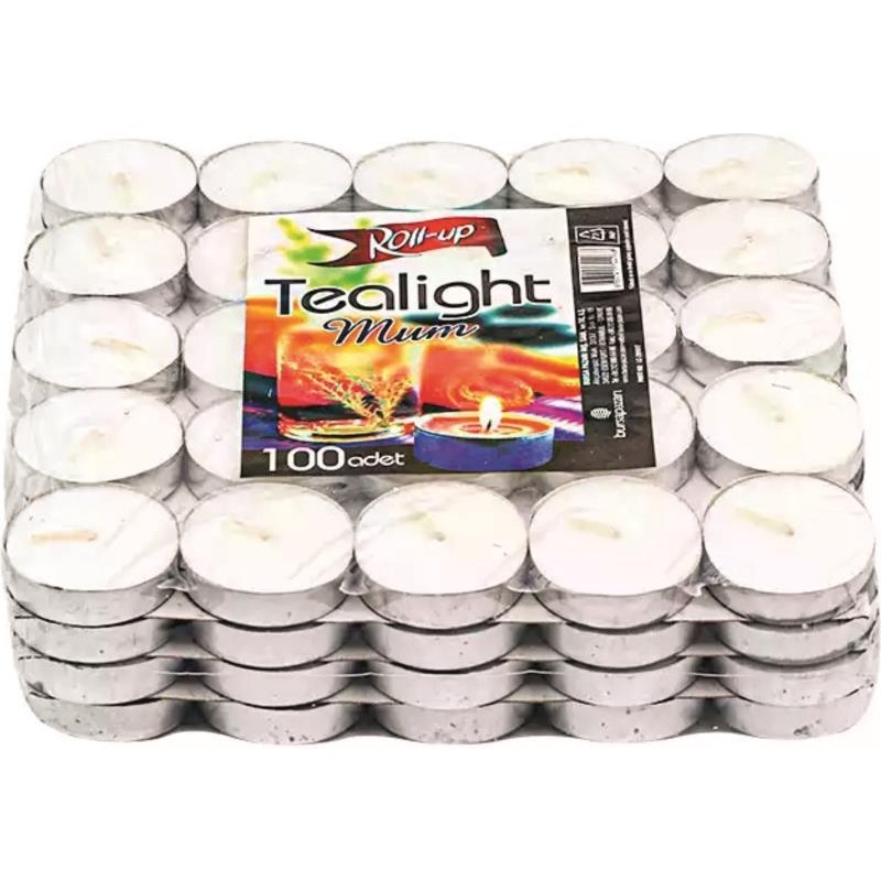Çelikpençe Tealight Beyaz Mum 100 Adet - Şeffaf Diğer Fiyatı
