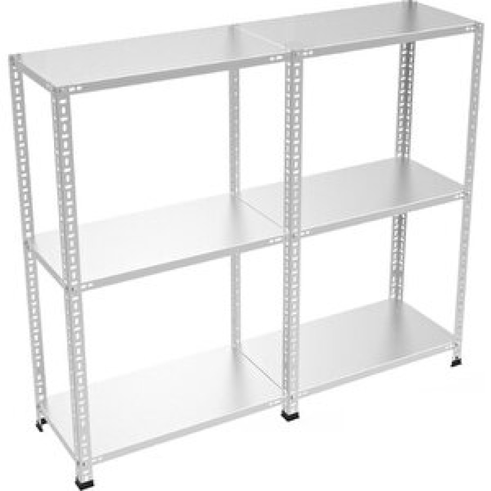 ÇelikRafBurada ®3 Katlı 2 Li Bitişik Çelik Raf Galvaniz Raf Arşiv Rafı Depo Rafı Kiler Rafı 31x75x200 Dx51 Kalite 31x75x200 cm İşçi Dolapları Fiyatı