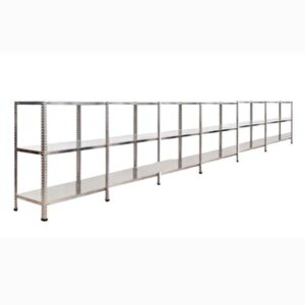 ÇelikRafBurada ®3 Katlı  6 Lı Bitişik Çelik Raf Galvaniz Raf Arşiv Rafı Depo Rafı  Kiler Rafı 31x75x100 Dx51 Kalite 31x75x100 cm İşçi Dolapları Fiyatı