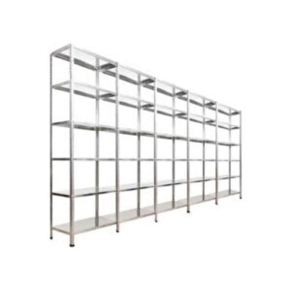 ÇelikRafBurada ®6 Katlı  5 Li Bitişik Çelik Raf Galvaniz Raf Arşiv Rafı Depo Rafı  Kiler Rafı 43x93x200 Dx51 Kalite 43x93x200 cm İşçi Dolapları Fiyatı