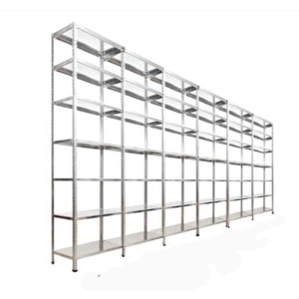 ÇelikRafBurada ®7 Katlı 6 Lı Bitişik Çelik Raf Galvaniz Raf Arşiv Rafı Depo Rafı Kiler Rafı 31x93x150 Dx51 Kalite 31x93x150 cm İşçi Dolapları Fiyatı