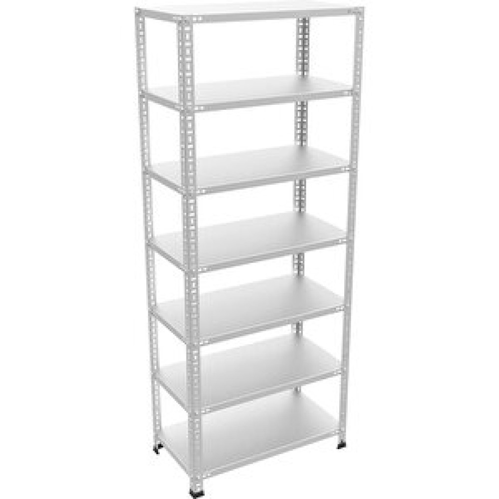 ÇelikRafBurada ®7 Katlı Çelik Raf Galvaniz Raf Arşiv Rafı Depo Rafı Kiler Rafı 43x75x250 Dx51 Kalite 43x75x250 cm İşçi Dolapları Fiyatı