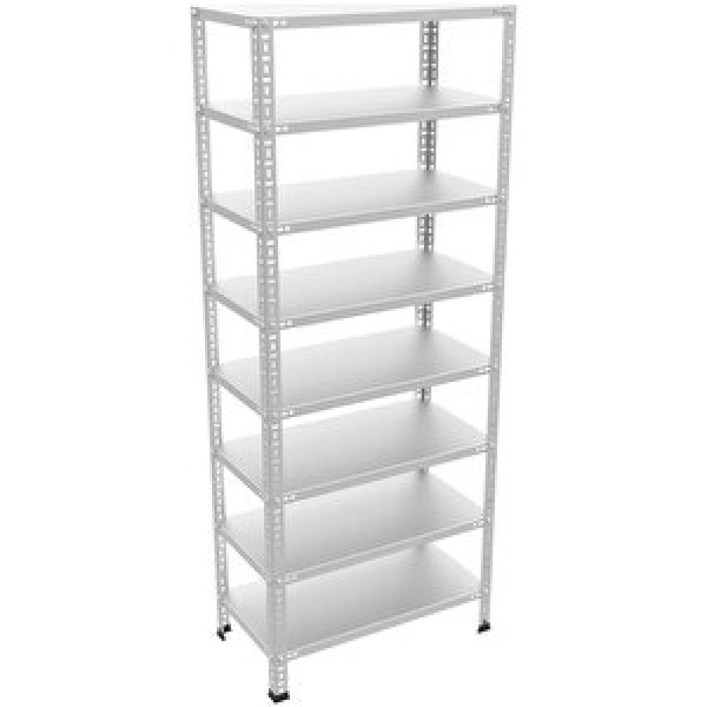 ÇelikRafBurada ®8 Katlı Çelik Raf Galvaniz Raf Arşiv Rafı Depo Rafı Kiler Rafı 43x60x200 Dx51 Kalite 43x60x200 cm İşçi Dolapları Fiyatı