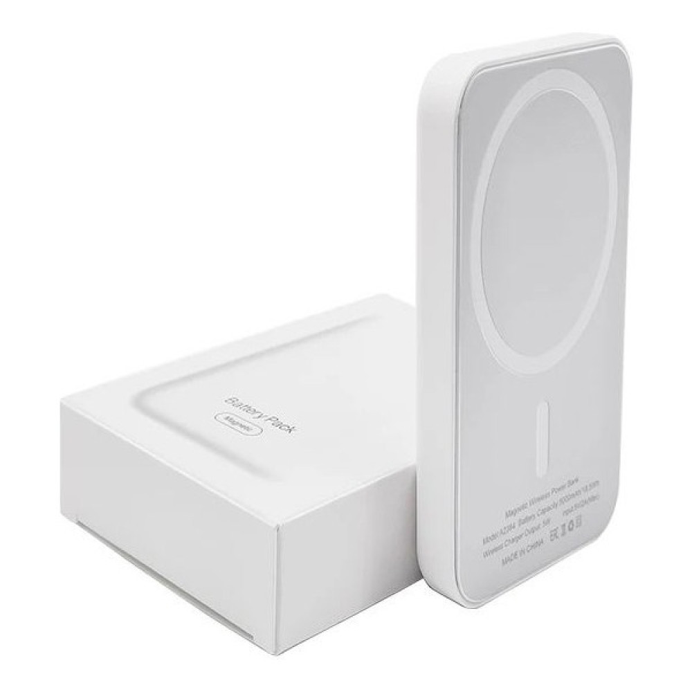 ÇELİKWORK 5000MAH Mini Magsafe Battery Pack Iphone Uyumlu Powerbank Kablosuz Şarj Cihazı Şarj Aleti - Beyaz Cep Telefonu Şarj Cihazı Fiyatı