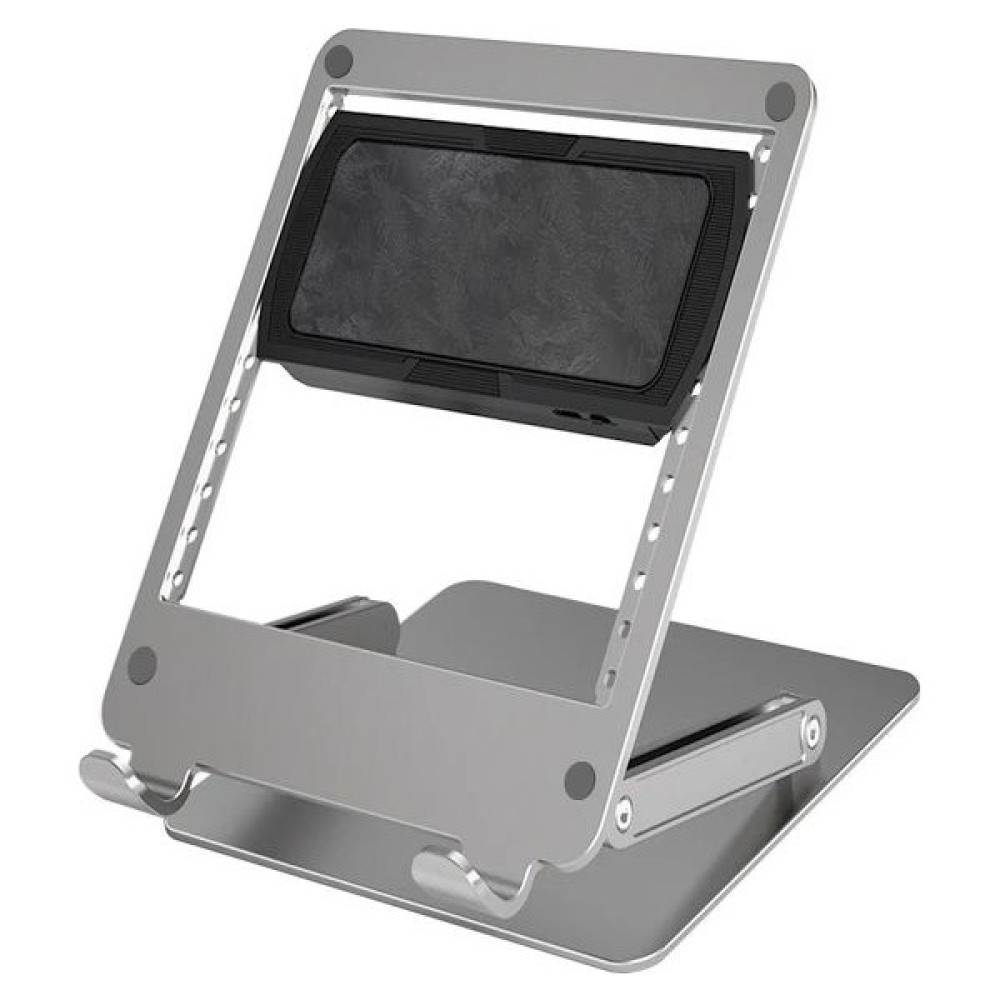 ÇELİKWORK Mekanizmalı Çift Fanlı Laptop&tablet Standı Metal Soğutucu Plaka Macbook Standı - Gri Dizüstü Bilgisayar Aksesuarları Fiyatı