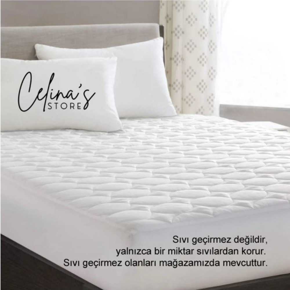 Celinas Kapitoneli Fitted Yatak Koruyucu Pamuklu Kapitone Tek Çift Kişilik Alez (Tüm Ebatlar) - Beyaz - 70 x 140 cm Alez / Yatak Koruyucu Fiyatı