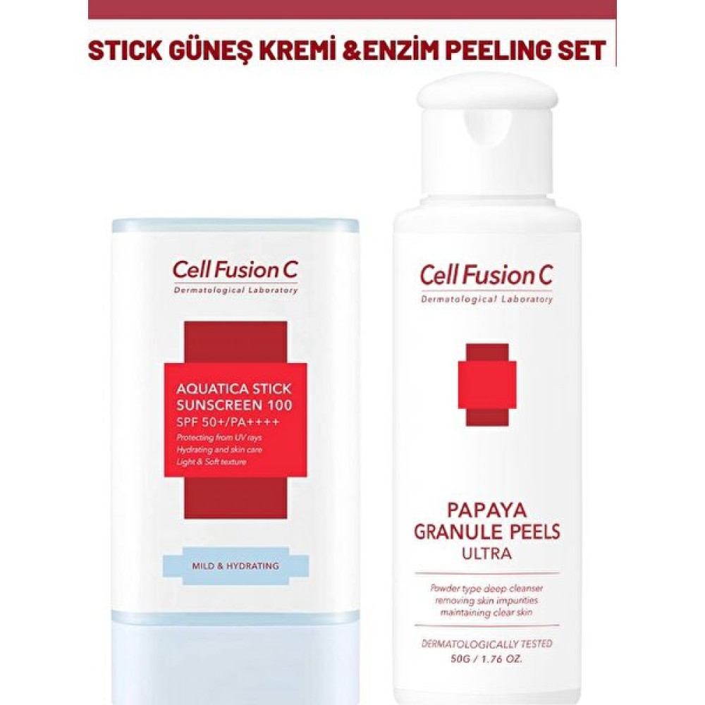 Cell Fusion C Stick Güneş Kremi ve Enzim Peeling Seti Güneş Kremleri ve Losyonları Fiyatı