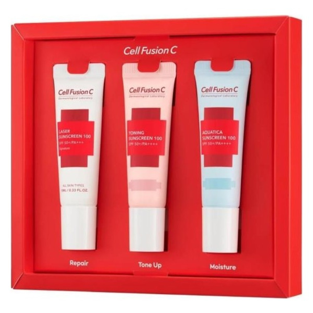 Cell Fusion C Sunscreen 100 Spf 50 3lü Güneş Kremi seti 3 Adet 10 ml Güneş Kremleri ve Losyonları Fiyatı