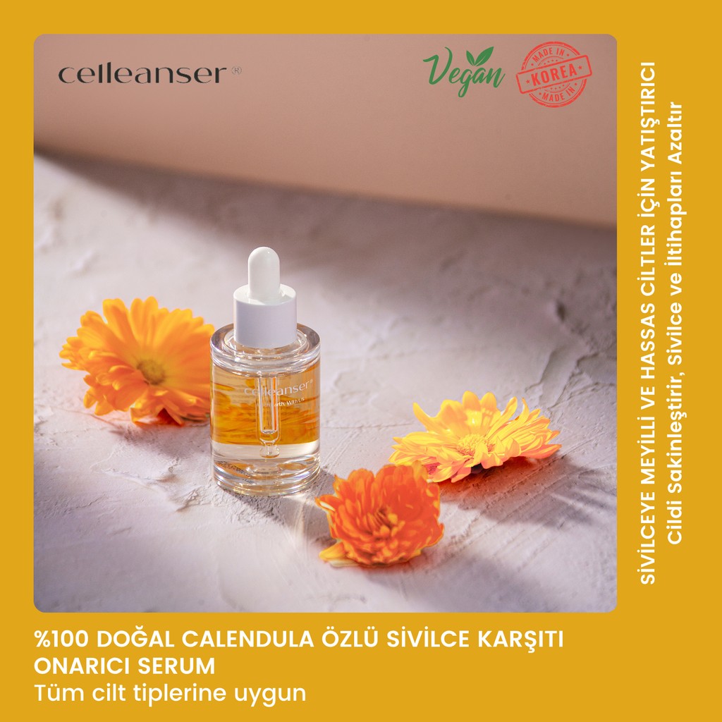 Celleanser Calendula İçeren Sivilce Karşıtı Besleyici, Yatıştırıcı Serum Anti-Aging / Yaşlanma Karşıtı Fiyatı
