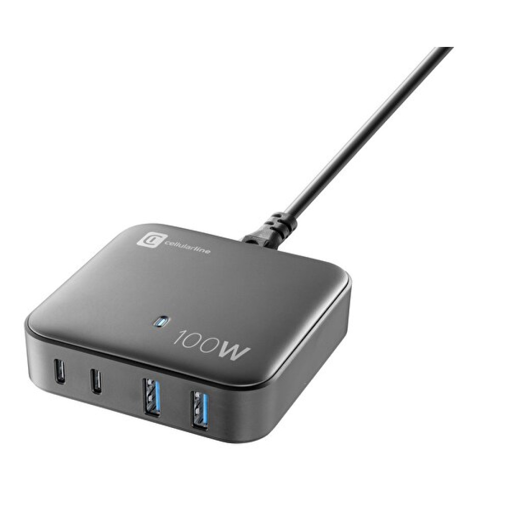 Cellular Line Multipower 4 Portlu Gan 100w Siyah Şarj Cihazı Cep Telefonu Şarj Cihazı Fiyatı