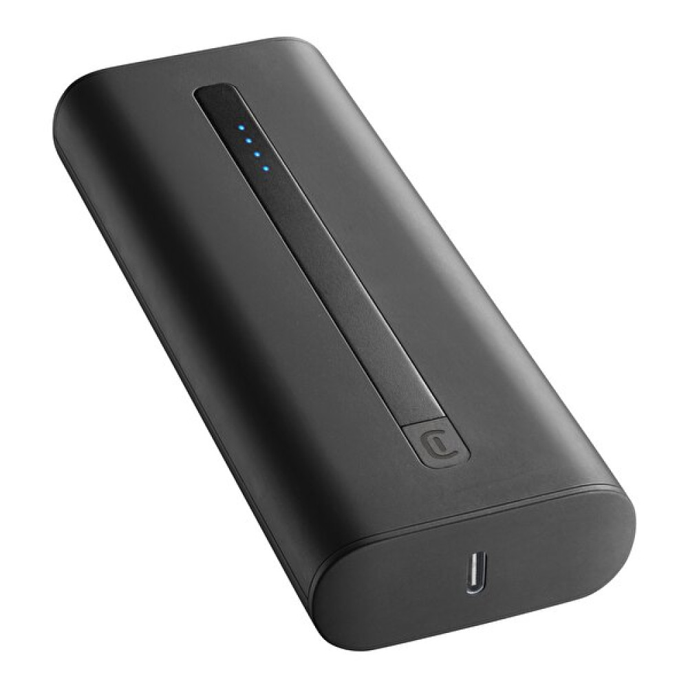 Cellular Line Thunder 20.000 MAH PD Usb-C 20 Watt Siyah Powerbank Taşınabilir Şarj Cihazı - Powerbank Fiyatı