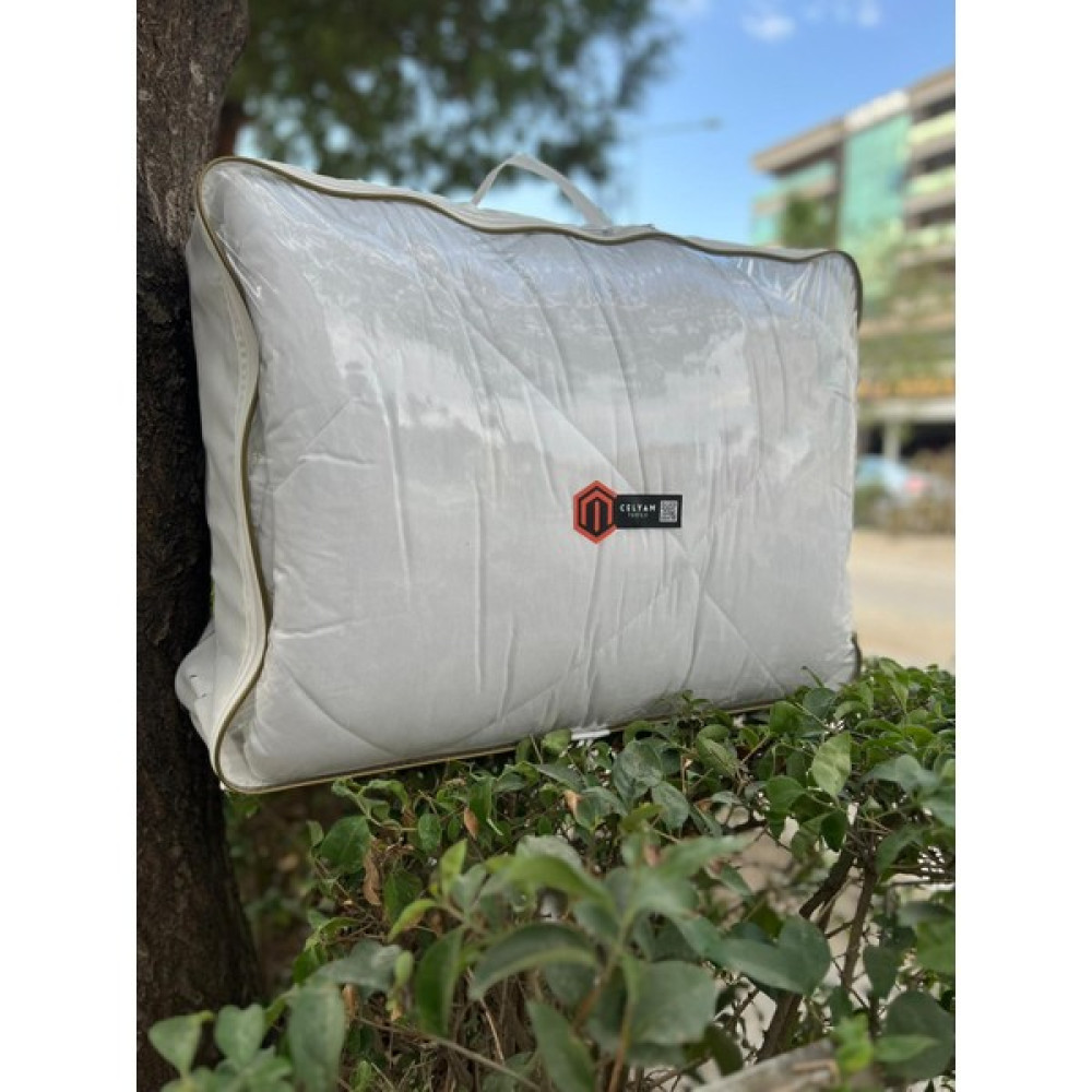 Celyam Celyamtekstil Celyam 100% Pamuklu Kumaş Silikonlu cift kişilik Beyaz Yorgan - 160 x 200 cm Yorgan Fiyatı