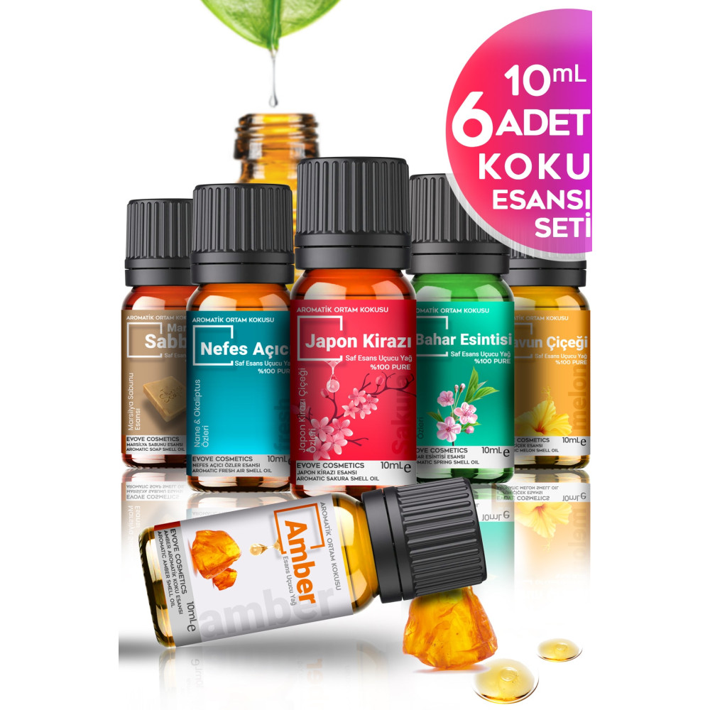 Cem Cosmetics Renkli Set Uçucu Yağ & Esansiyel Yağ 6lı Oda Kokusu Buhardanlık Ve Difüzör Koku Seti 6x10ml Ev & Dekorasyon Aksesuarları Fiyatı