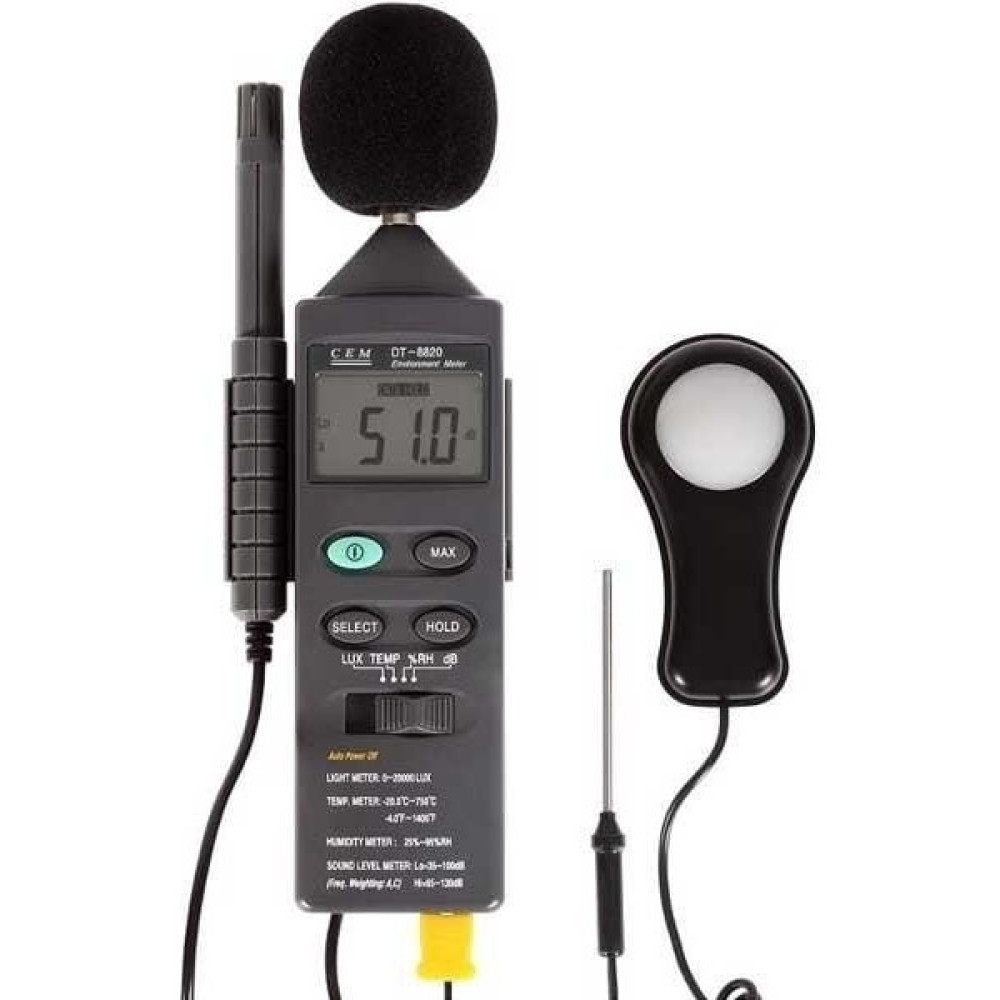 Cem Instruments Cem DT8820 Dördü Birarada Isı,ses,nem ve Işık Ölçer Oto Boyaları Fiyatı