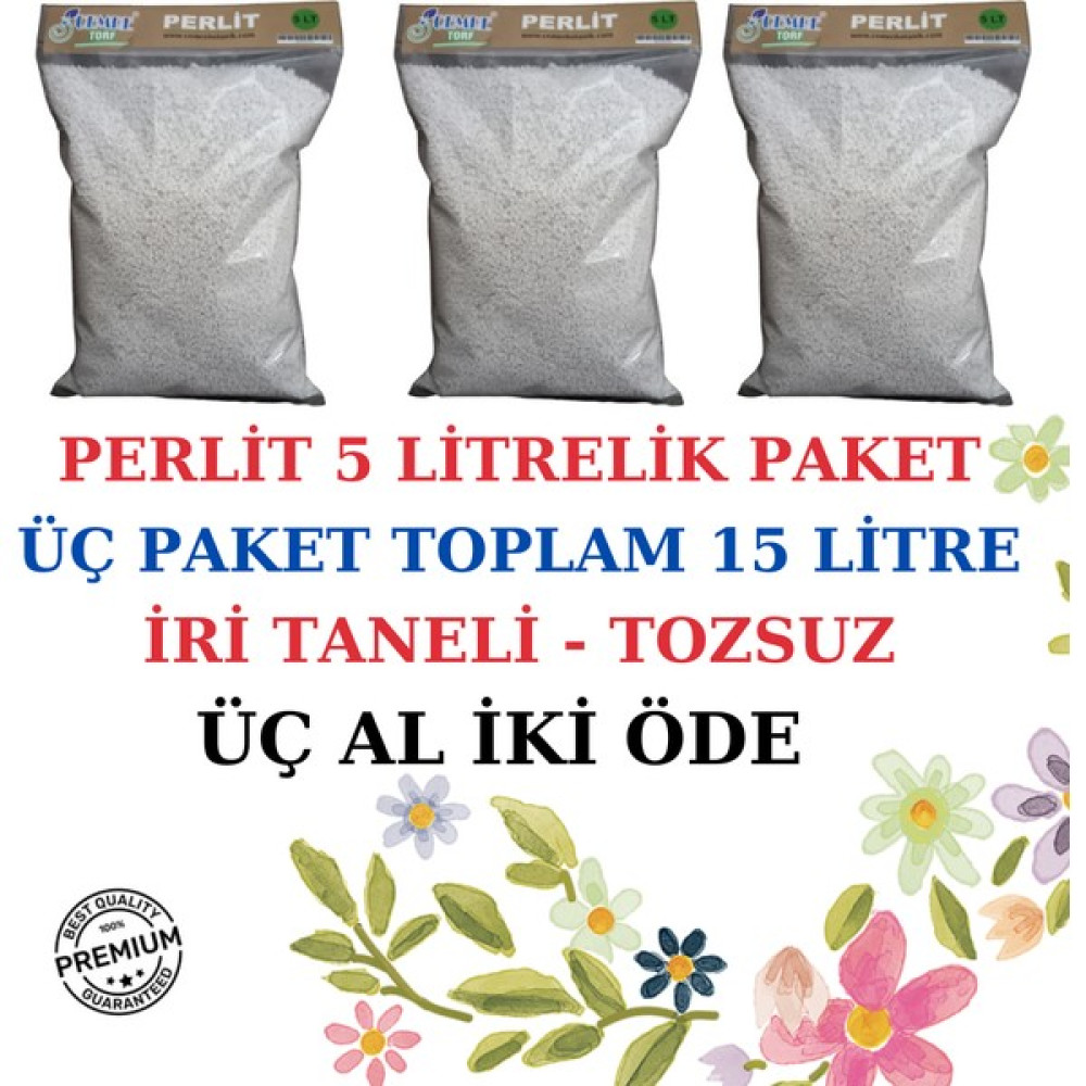 Cemre Botanik -Perlit- iri Tane 5 Litre x 3 ( Üç Al Iki Öde) Bitki Fiyatı