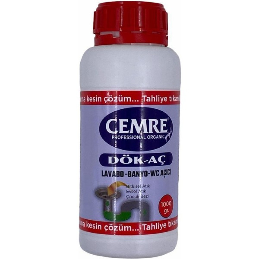 Cemre Dök Aç Lavabo Wc Banyo Açıcı 1000 gr - 1 kg Temizlik Malzemeleri Fiyatı