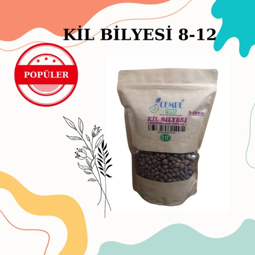 Cemre Torf Kil Bilyesi 8-12 mm (2 LT) Bitki Fiyatı