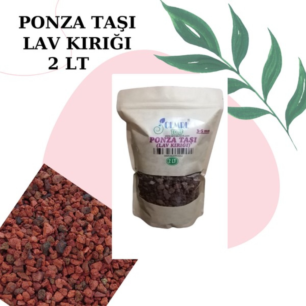 Cemre Torf Ponza Taşı(Lav Kırığı) 3-5mm - 2L Bitki Fiyatı