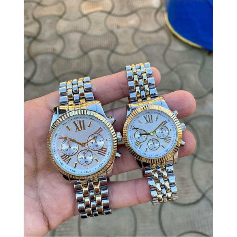 Çençen Çift Saat Sevgili Saatleri Metal Kordon M Kors Model Kol Saatleri Kol Saatleri Fiyatı
