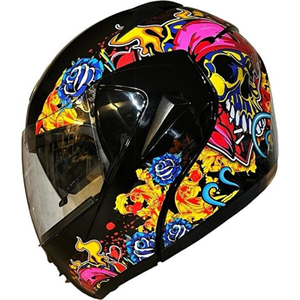 Çene Açılır Kask Vizörlü Devıl Icon Star Ece Belgeli - Siyah - S Motorsiklet Kaskları Fiyatı