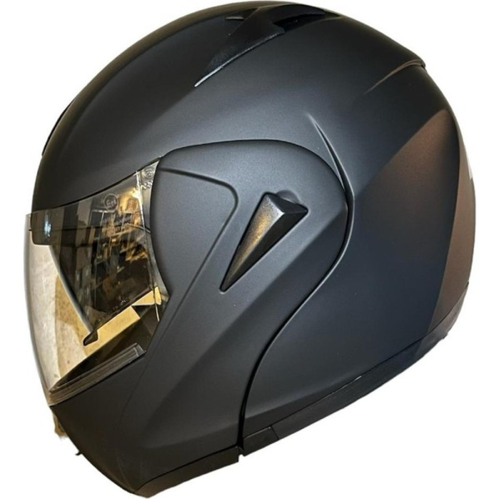 Çene Açılır Kask Vizörlü Mat Siyah Ece Belgeli - S Motorsiklet Kaskları Fiyatı