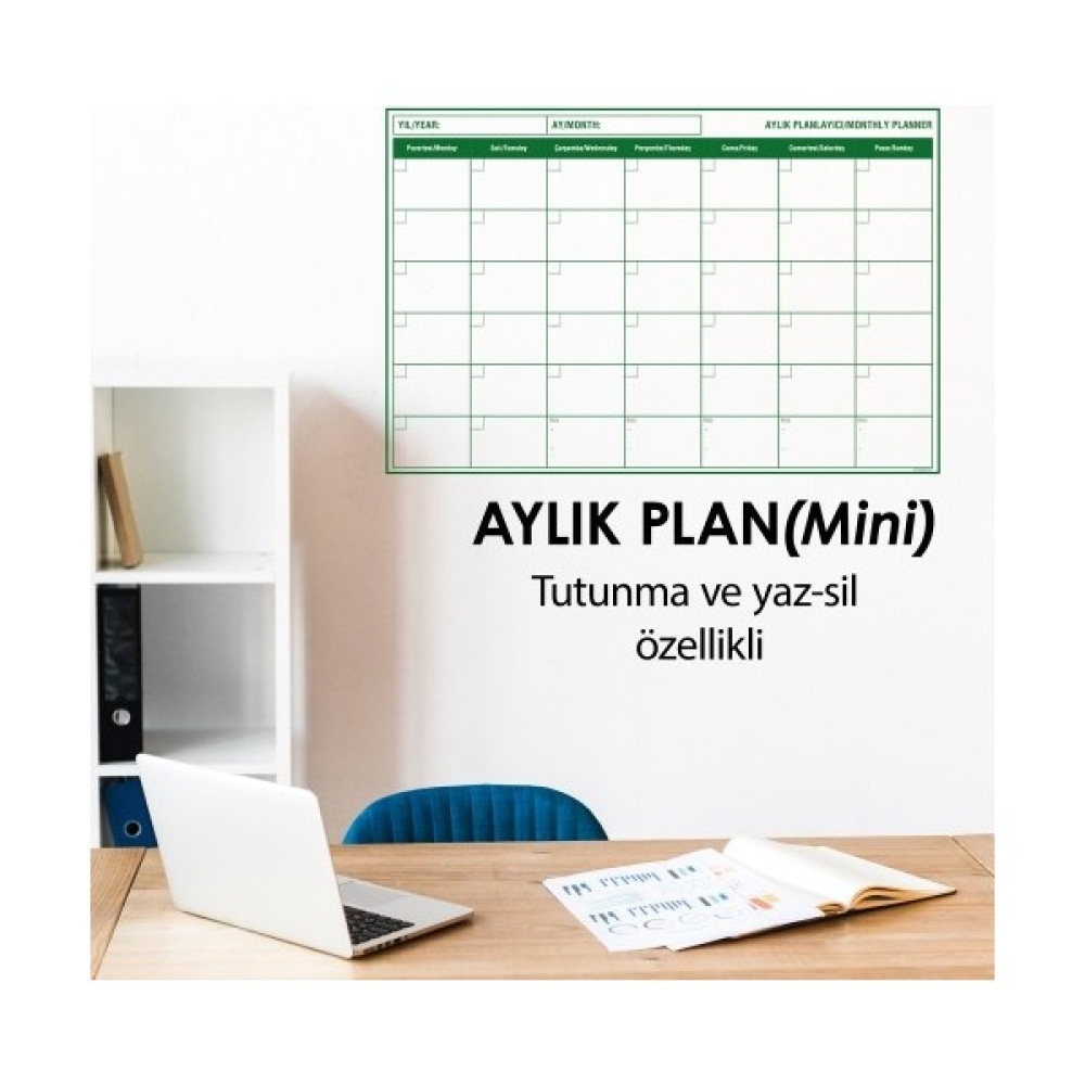 Cengo Aylık Planlayıcı Çizelgesi 56X85 cm Kağıt Tahta Doldurulabilir Silgili Beyaz Tahta Kalemi Hediye Yazı Tahtası Kalemi Fiyatı