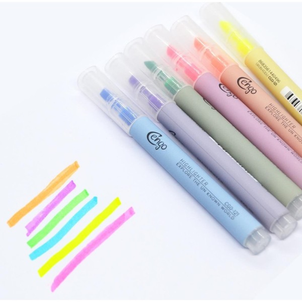 Cengo Highlighter Fosforlu Kalem 6’lı Set Fosforlu Kalem Fiyatı