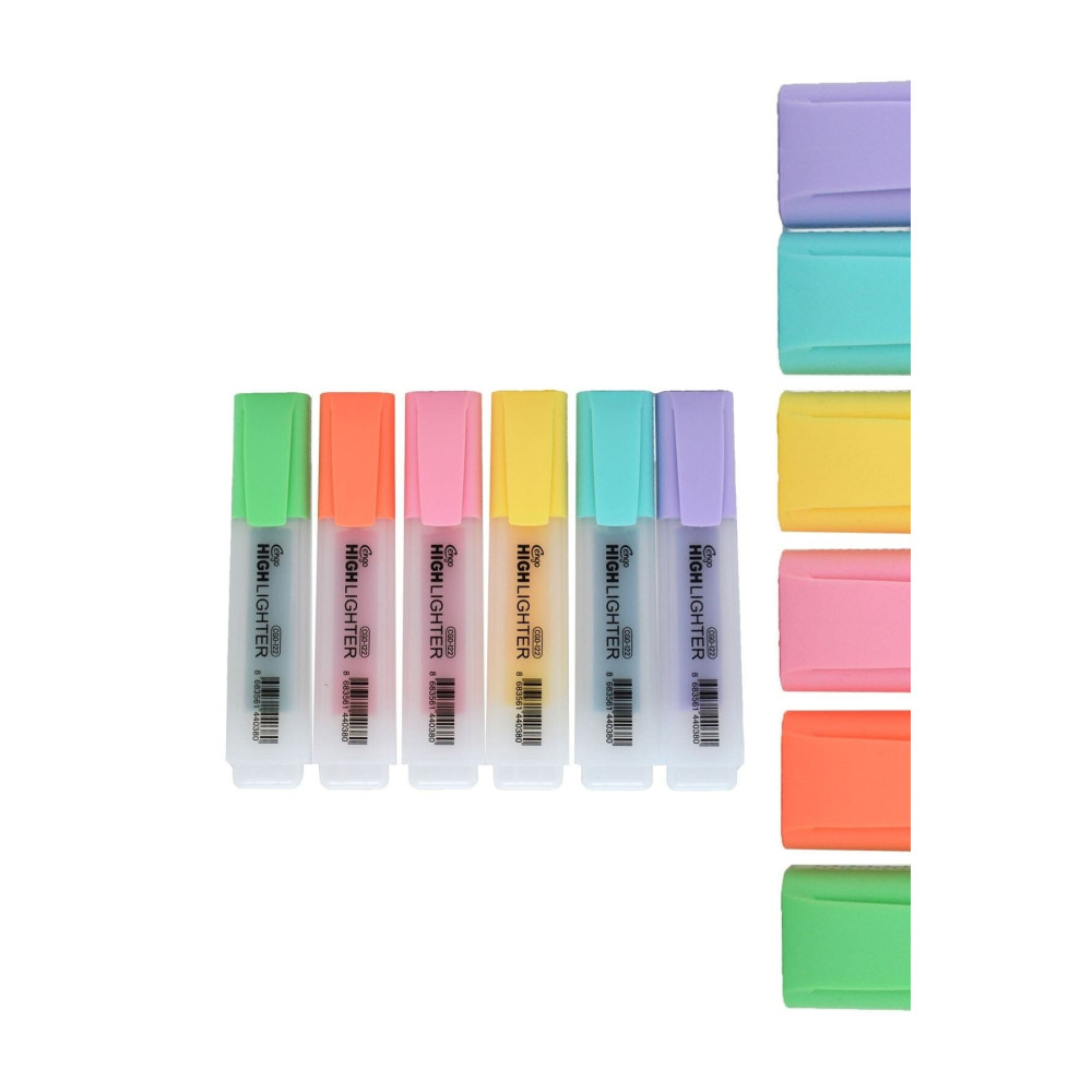Cengo Pastel Renk Fosforlu Işaretleme Kalemi 6 Lı Set Fosforlu Kalem Fiyatı