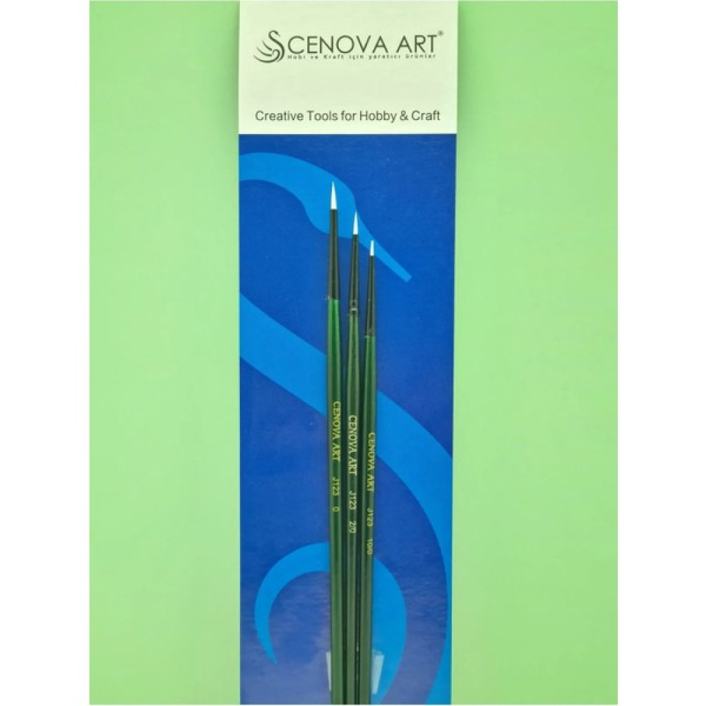 Cenova Art 3 'lü Süper Ince Detay Fırça Seti Fırça Fiyatı