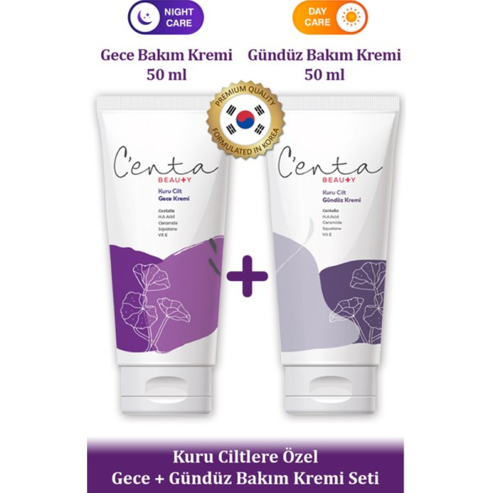 C'enta Beauty Kuru Ciltlere Özel Nemlendirici Krem Tanışma Paketi - Cica Krem Seti Nemlendiriciler Fiyatı